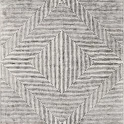 SURYA ORIK RUG: CHARCOAL, ASH