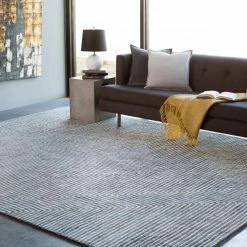 SURYA ORIK RUG: CHARCOAL, ASH