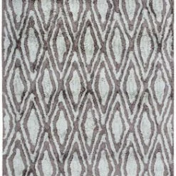 SURYA OTTO RUG: CHARCOAL, PALE BLUE