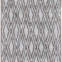 SURYA OTTO RUG: CHARCOAL, PALE BLUE