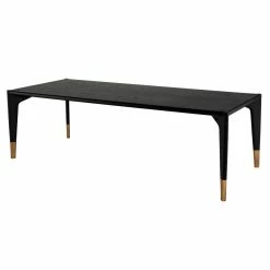 NUEVO QUATTRO BLACK ONYX OAK DINING TABLE