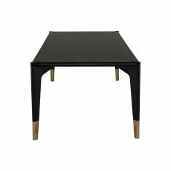 NUEVO QUATTRO BLACK ONYX OAK DINING TABLE