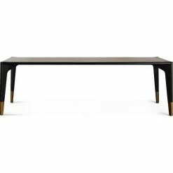 NUEVO QUATTRO BLACK ONYX OAK DINING TABLE
