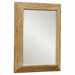 Promo 🔔 UTTERMOST RAFA WOVEN BANANA PLANT MIRROR 🔔 8 UTTERMOST RAFA WOVEN BANANA PLANT MIRROR