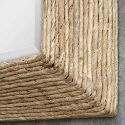 Promo 🔔 UTTERMOST RAFA WOVEN BANANA PLANT MIRROR 🔔 9 UTTERMOST RAFA WOVEN BANANA PLANT MIRROR