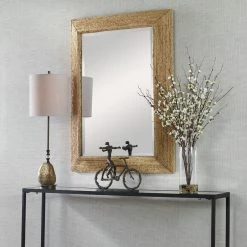 UTTERMOST RAFA WOVEN BANANA PLANT MIRROR