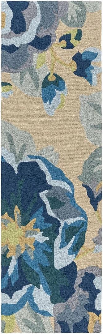 Promo ๐ฅฐ SURYA IN BLOOM OUTDOOR RUG: BLUE, KHAKI ๐ฅ 2 SURYA IN BLOOM OUTDOOR RUG: BLUE, KHAKI