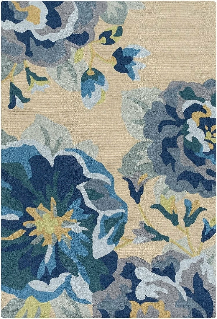 Promo ๐ฅฐ SURYA IN BLOOM OUTDOOR RUG: BLUE, KHAKI ๐ฅ 1 SURYA IN BLOOM OUTDOOR RUG: BLUE, KHAKI
