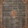 LOLOI RAJIT VINTAGE PRINT FLAT RUG: BLUE, SPICE