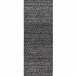 SURYA RAMEY INDOOR-OUTDOOR RUG: GREY, BLACK