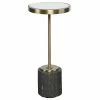 UTTERMOST RANDY ROUND FAUX SHAGREEN ACCENT TABLE Furniture