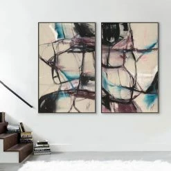 L ART Wall Art "RAPTURE II" CANVAS ART