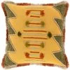 SURYA Pillows + Decor RASTA EMBROIDERED FRINGE PILLOW