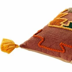 SURYA RASTA EMBROIDERED LUMBAR PILLOW Pillows + Decor