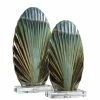 UTTERMOST Accessories REACTIVE GLAZED CERAMIC FAN SCULPTURES