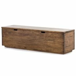 FOUR HANDS RECLAIMED FRUITWOOD TRUNK BENCH