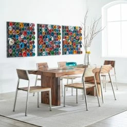 PHILLIPS COLLECTION RECYCLED PAINT CANS WALL ART Wall Sculptures + Decor