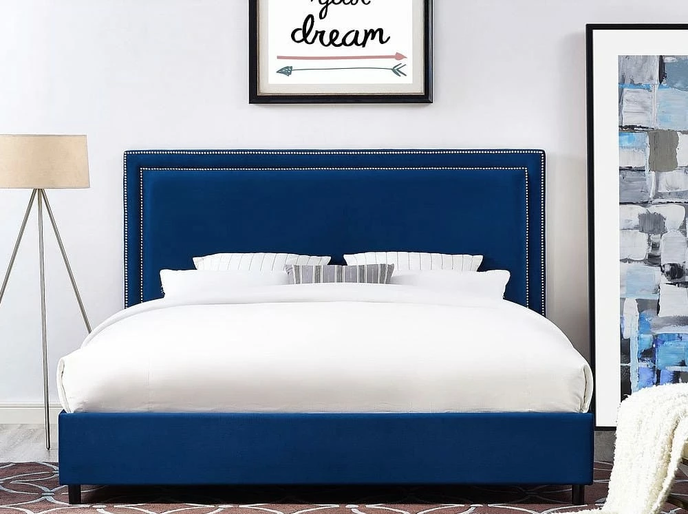 Best deal โ TOV Bedroom REGENCY NAVY VELVET BED ๐ฅฐ 3 TOV Bedroom REGENCY NAVY VELVET BED