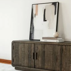 Budget ๐ฏ MOES Wall Art "RELAX" FRAMED ABSTRACT ON CANVAS ๐ 9 MOES Wall Art