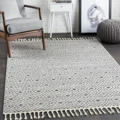 SURYA TACOMA RUG: KHAKI, ASH