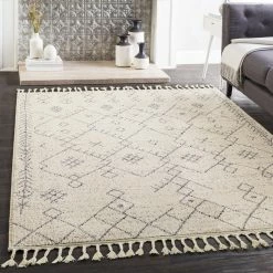 SURYA SPOKANE RUG: IVORY