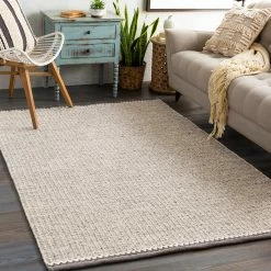 SURYA RETRO WOVEN WOOL FLAT RUG