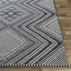 Cheap ๐ SURYA RADKA INDOOR-OUTDOOR RUG: CHARCOAL + WHITE โค๏ธ 12 SURYA RADKA INDOOR-OUTDOOR RUG: CHARCOAL + WHITE