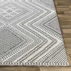 Cheap ๐ SURYA RADKA INDOOR-OUTDOOR RUG: CHARCOAL + WHITE โค๏ธ 17 SURYA RADKA INDOOR-OUTDOOR RUG: CHARCOAL + WHITE