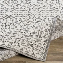 Budget 🎉 SURYA RHIAN INDOOR-OUTDOOR RUG: GREY + WHITE 🤩 8 SURYA RHIAN INDOOR-OUTDOOR RUG: GREY + WHITE