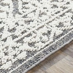 Budget 🎉 SURYA RHIAN INDOOR-OUTDOOR RUG: GREY + WHITE 🤩 9 SURYA RHIAN INDOOR-OUTDOOR RUG: GREY + WHITE
