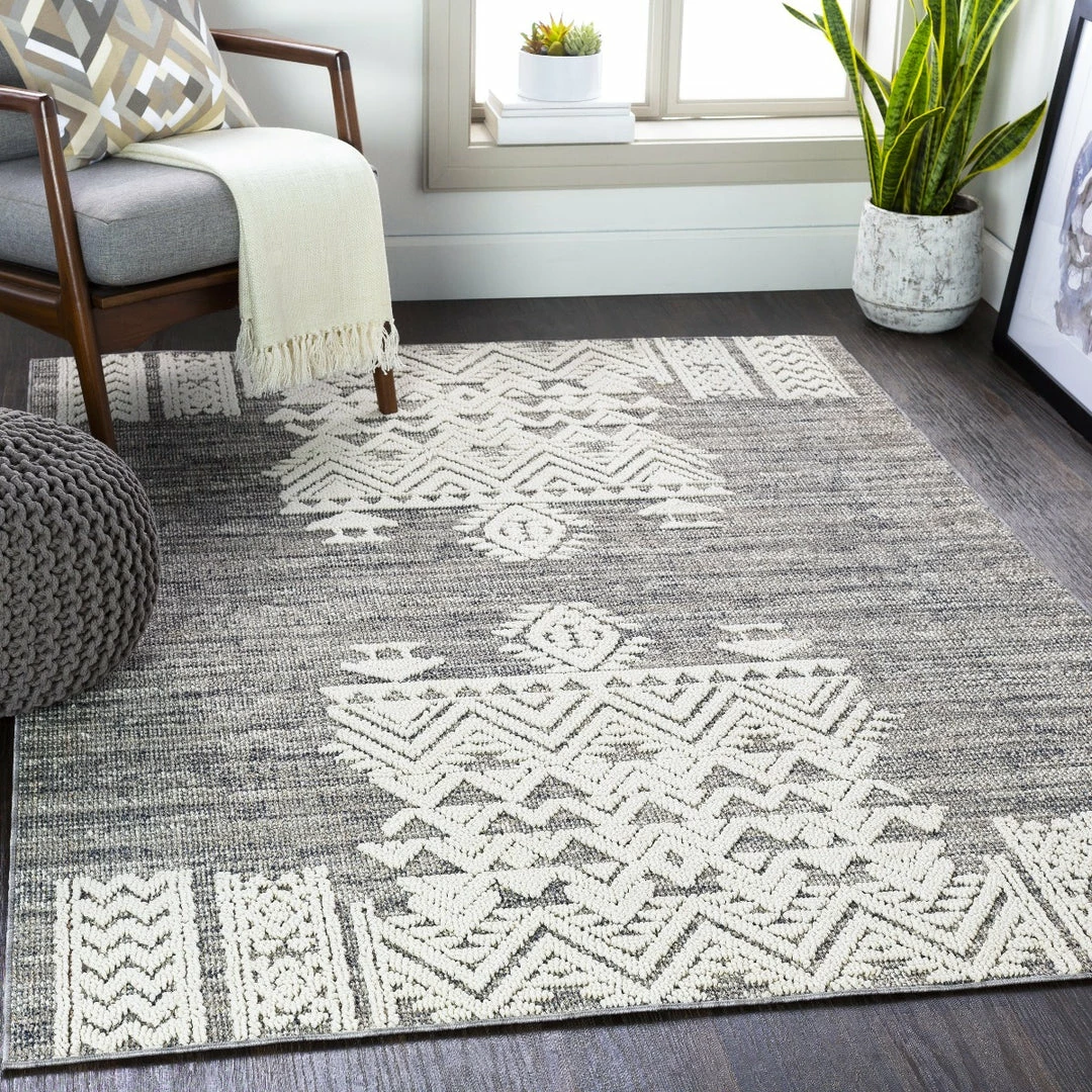 Wholesale ๐ SURYA RAYMIE INDOOR-OUTDOOR RUG: GREY + WHITE ๐ 2 SURYA RAYMIE INDOOR-OUTDOOR RUG: GREY + WHITE
