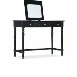 HOOKER RIFLESSO ANTIQUE BLACK VANITY DESK