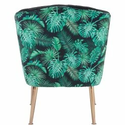 Cheapest ๐ ZUO RIO PALM PRINT VELVET CHAIR: BLACK ๐ฅ 8 ZUO RIO PALM PRINT VELVET CHAIR: BLACK