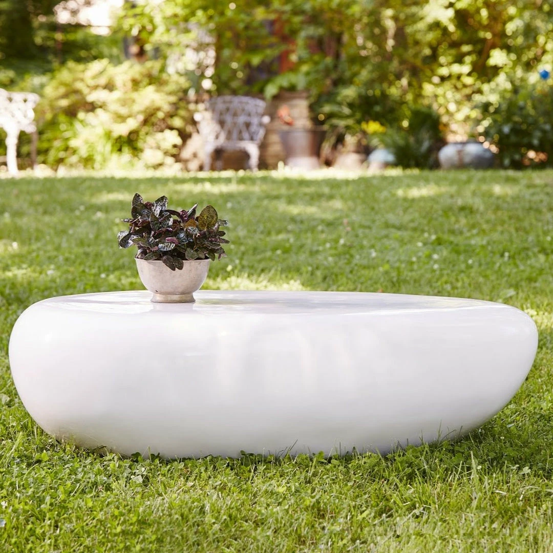 Best deal ๐ PHILLIPS COLLECTION RIVER STONE INDOOR-OUTDOOR COFFEE TABLE: WHITE ๐ฅ 6 PHILLIPS COLLECTION RIVER STONE INDOOR-OUTDOOR COFFEE TABLE: WHITE