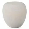 PHILLIPS COLLECTION RIVER STONE END TABLE: IVORY