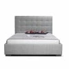 MOES LIAM STORAGE BED: GRAY LINEN