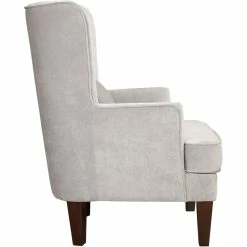 MOES Living Room PRINCE ARM CHAIR: GREY VELVET