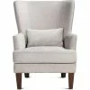 MOES Living Room PRINCE ARM CHAIR: GREY VELVET