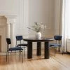 MOES ROCCA 51''RD BLACK CONCRETE DINING TABLE