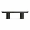 MOES ROCCA BLACK CONCRETE DINING BENCH