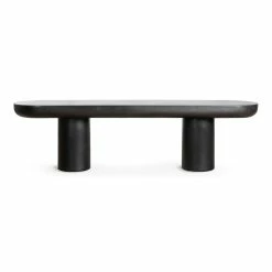 MOES ROCCA BLACK CONCRETE DINING BENCH
