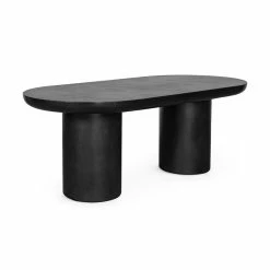 MOES ROCCA BLACK CONCRETE DINING TABLE Furniture