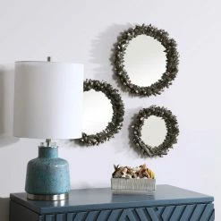 UTTERMOST ROCK CRYSTAL MIRRORS | SET OF 3