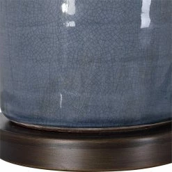 New ๐ UTTERMOST Lighting RONA DISTRESSED SLATE BLUE CERAMIC TABLE LAMP ๐งจ 7 UTTERMOST Lighting RONA DISTRESSED SLATE BLUE CERAMIC TABLE LAMP