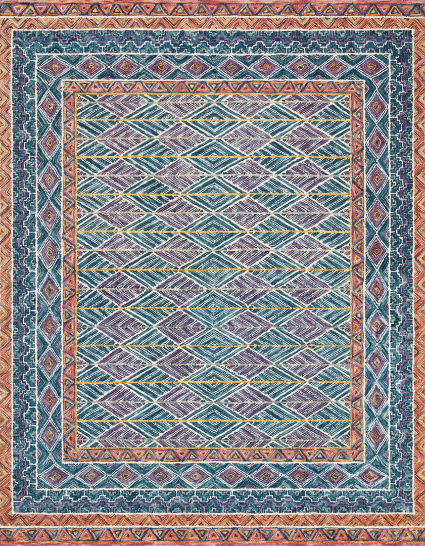 Flash Sale β€οΈ LOLOI PRITI 01 HOOKED WOOL RUG: TEAL, FIESTA π 1 LOLOI PRITI 01 HOOKED WOOL RUG: TEAL, FIESTA