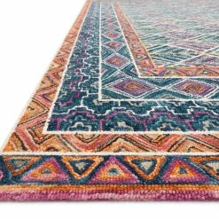 Flash Sale β€οΈ LOLOI PRITI 01 HOOKED WOOL RUG: TEAL, FIESTA π 7 LOLOI PRITI 01 HOOKED WOOL RUG: TEAL, FIESTA