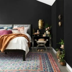 LOLOI PRITI 01 HOOKED WOOL RUG: TEAL, FIESTA