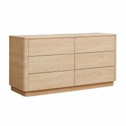 MOES ROUND OFF DRESSER: OAK