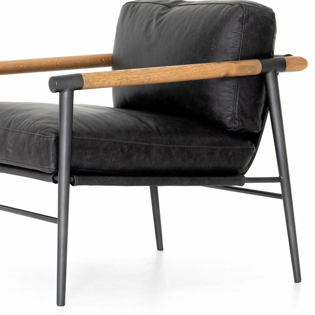 Best reviews of ๐ FOUR HANDS ROWEN VINTAGE BLACK LEATHER ARM CHAIR Furniture ๐งจ 5 FOUR HANDS ROWEN VINTAGE BLACK LEATHER ARM CHAIR Furniture