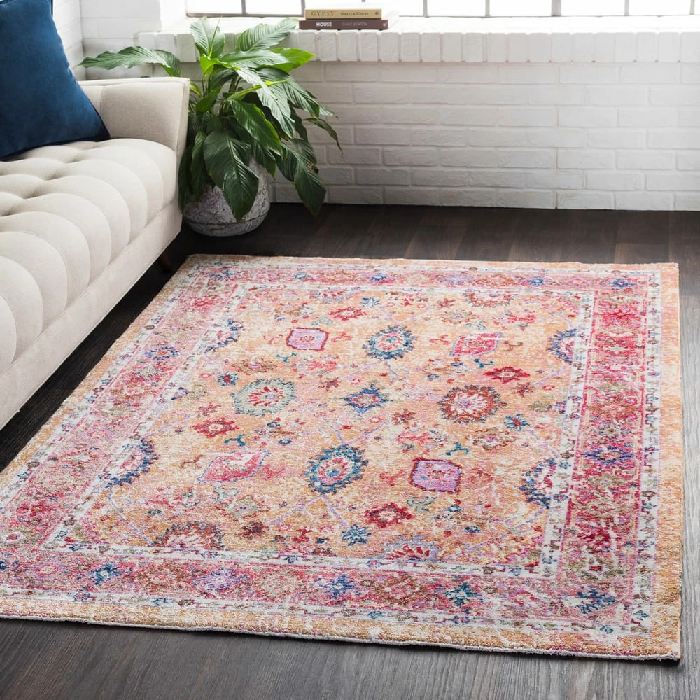 Flash Sale ๐ฅ SURYA MAGGIE RUG: PEACH MULTI ๐ 1 SURYA MAGGIE RUG: PEACH MULTI